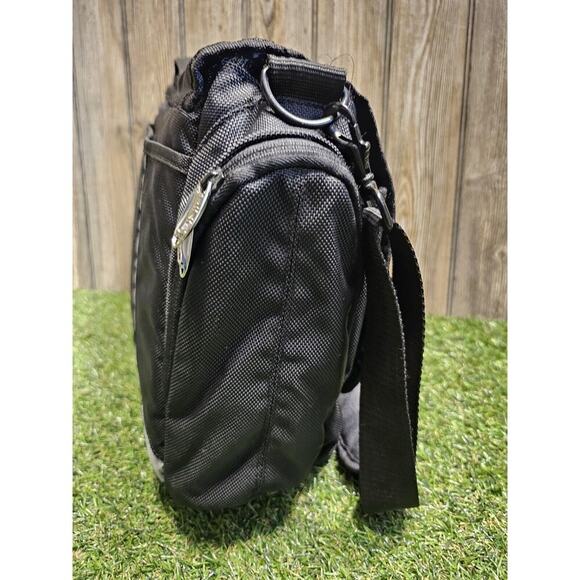 Ping Laptop Shoulder Messenger Bag Black Gray 18"x12"x6" - Picture 3 of 7